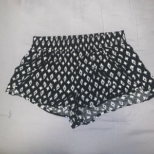 Flow-y Black and White Shorts